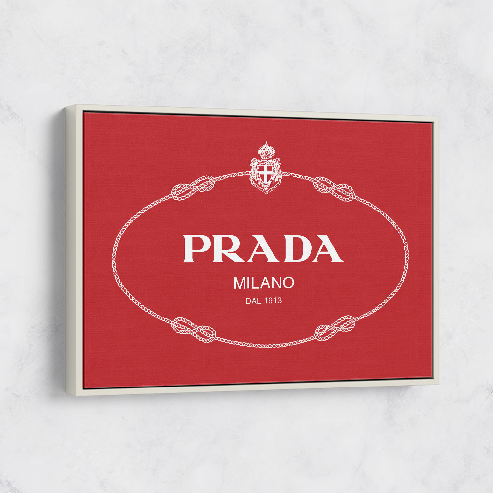 Prada Red Sign Wall Art